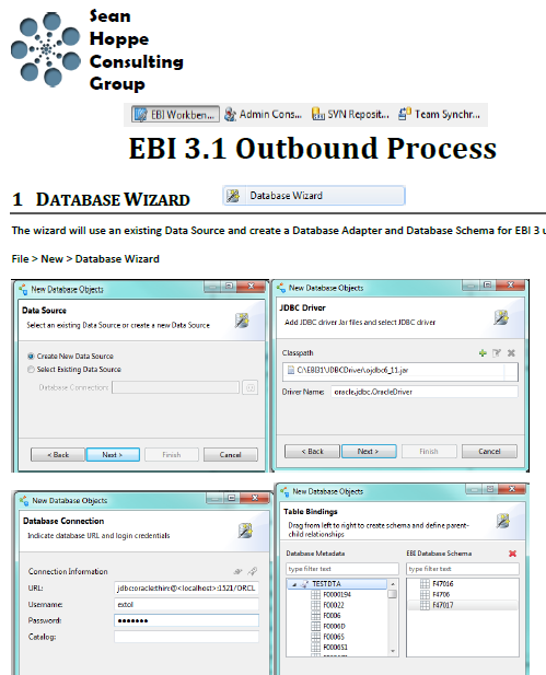 EXTOL Business INtegrator (EBI) 3 documentation/tech memos